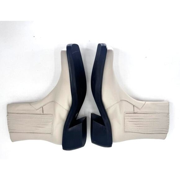 Alohas Boots Short Ranch Leather 7.5 Cream Cowboy - Picture 4 of 8